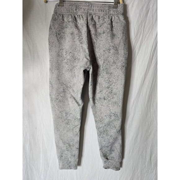 Gymshark Chalk Joggers Women's Gray White Paint Splatter Cut Out Knees Zip- XS - Picture 5 of 12